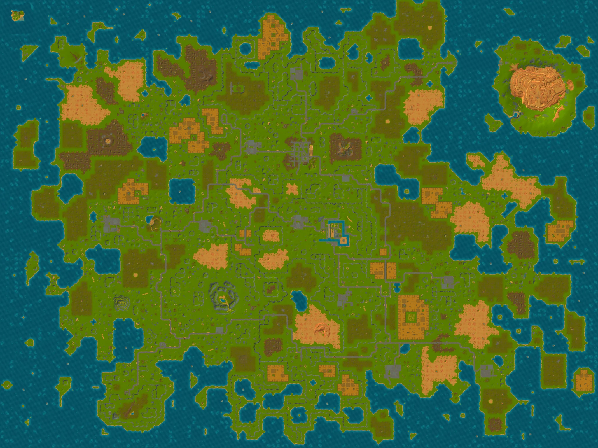 Scrap Mechanic Survival world map preview